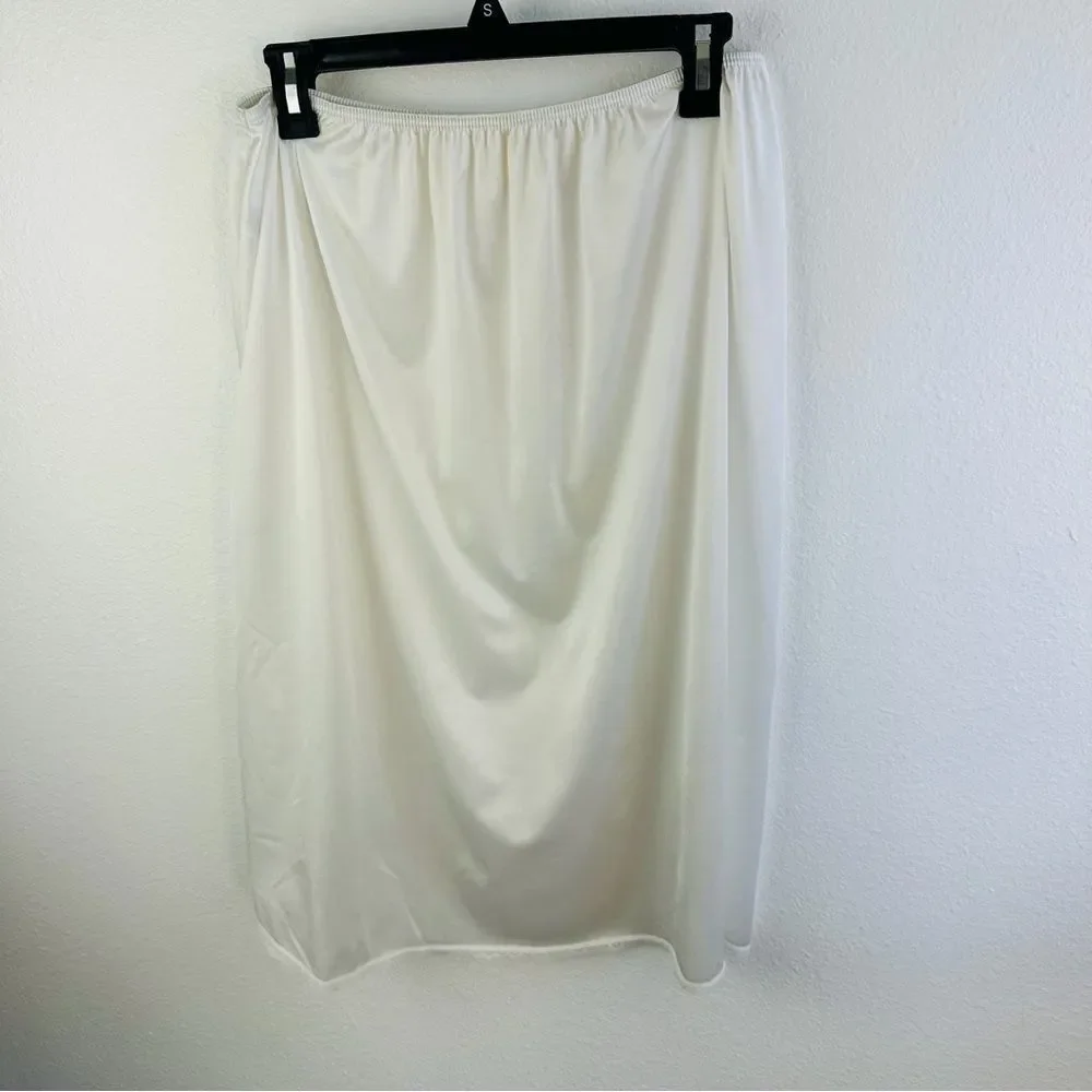 Vassarette‎ VTG White Half Slip Size XL 28/44